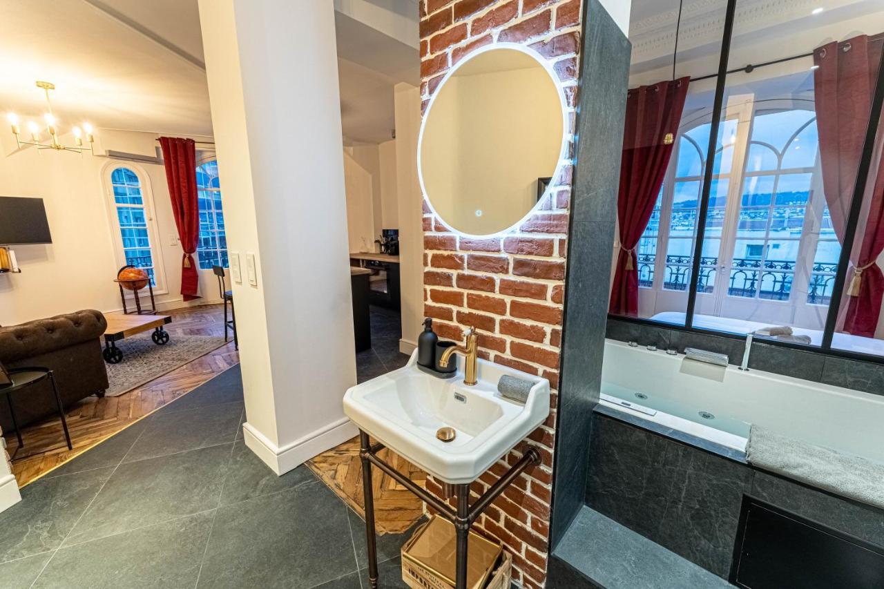 Jacuzzi-Nice Quartier Des Musiciens-Loft Luaran gambar